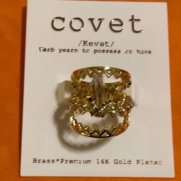 🔥Covet gold stackable ring set size 6 - Picture 3 of 4